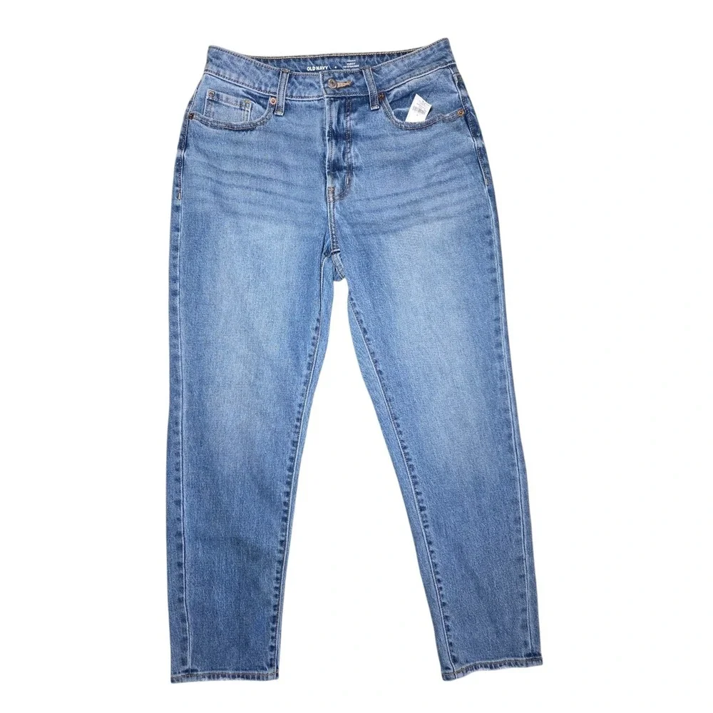 Old Navy High-Rise Curvy OG Straight Blue Jeans 4 NWT 28x27